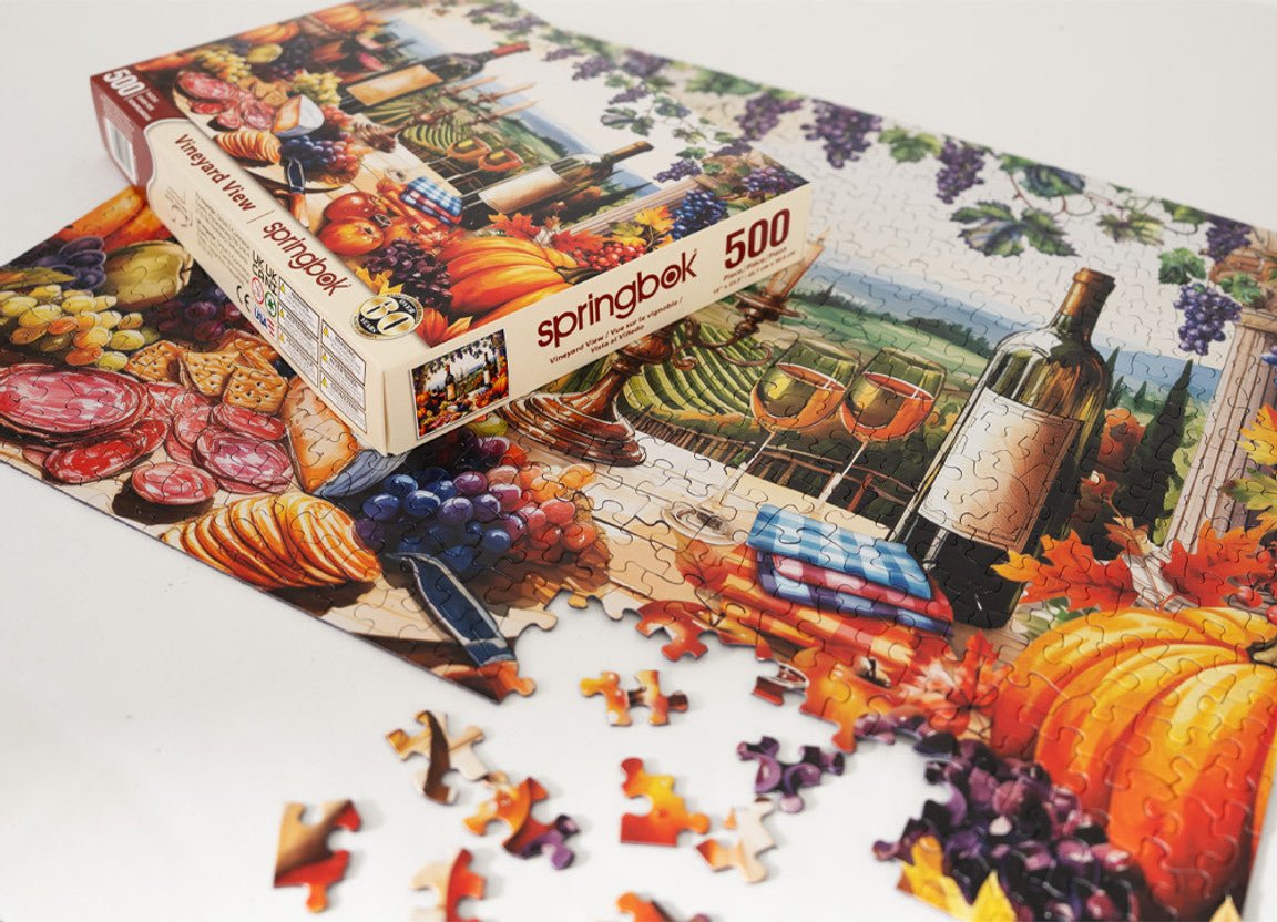 Vineyard View 500 Piece Jigsaw Puzzle | Springbok Puzzles - Springbok Puzzles - Jigsaw Puzzles - The Puzzle Center