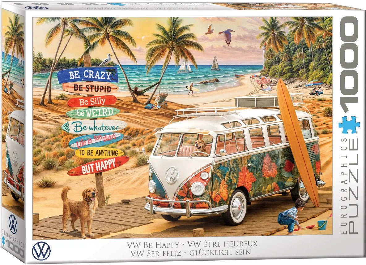 VW Be Happy 1000 Piece Jigsaw Puzzle | Eurographics - Jigsaw Puzzles - The Puzzle Center