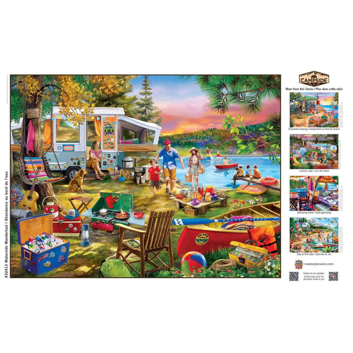 Waterslide Wanderlust Campside 300 Piece EZ Grip Puzzle by Masterpieces - Masterpieces Puzzles - Jigsaw Puzzles - The Puzzle Center