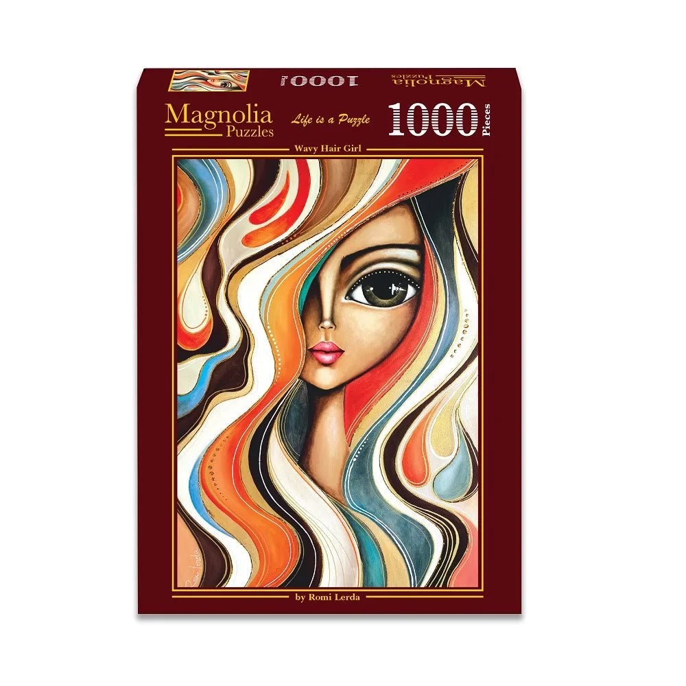 Wavy Hair Girl 1000 Piece Jigsaw Puzzle | Magnolia - Jigsaw Puzzles - The Puzzle Center