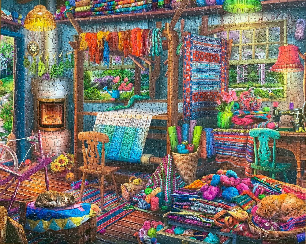 Weavers Cottage 1000 Piece Jigsaw Puzzle | Springbok Puzzles - Springbok Puzzles - Jigsaw Puzzles - The Puzzle Center