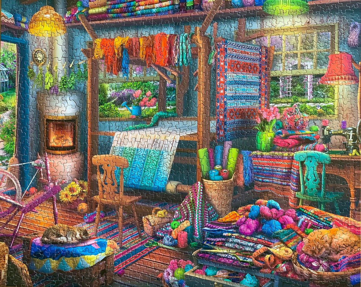 Weavers Cottage 1000 Piece Jigsaw Puzzle | Springbok Puzzles - Springbok Puzzles - Jigsaw Puzzles - The Puzzle Center