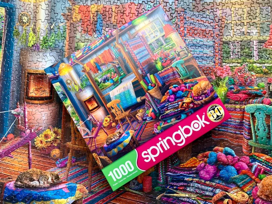 Weavers Cottage 1000 Piece Jigsaw Puzzle | Springbok Puzzles - Springbok Puzzles - Jigsaw Puzzles - The Puzzle Center