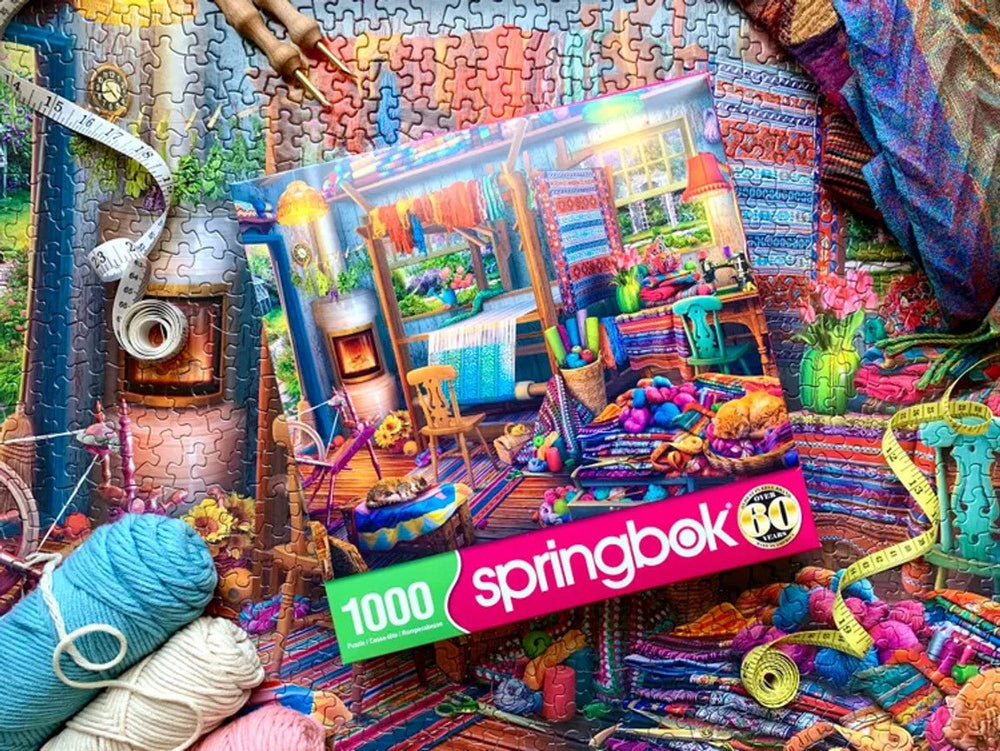 Weavers Cottage 1000 Piece Jigsaw Puzzle | Springbok Puzzles - Springbok Puzzles - Jigsaw Puzzles - The Puzzle Center