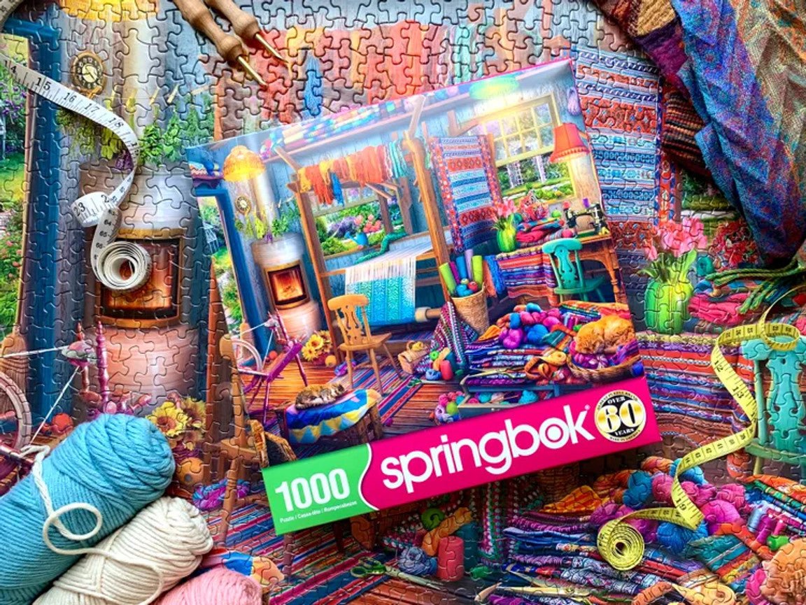 Weavers Cottage 1000 Piece Jigsaw Puzzle | Springbok Puzzles - Springbok Puzzles - Jigsaw Puzzles - The Puzzle Center