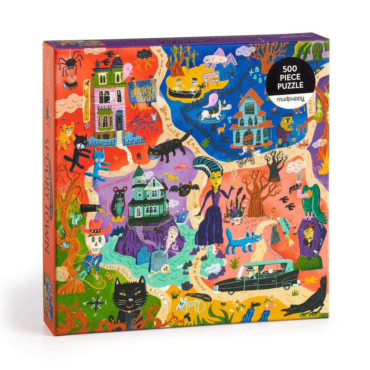 Welcome to Spooky Town 500 Piece Family Puzzle – Fun for All Ages – The ...
