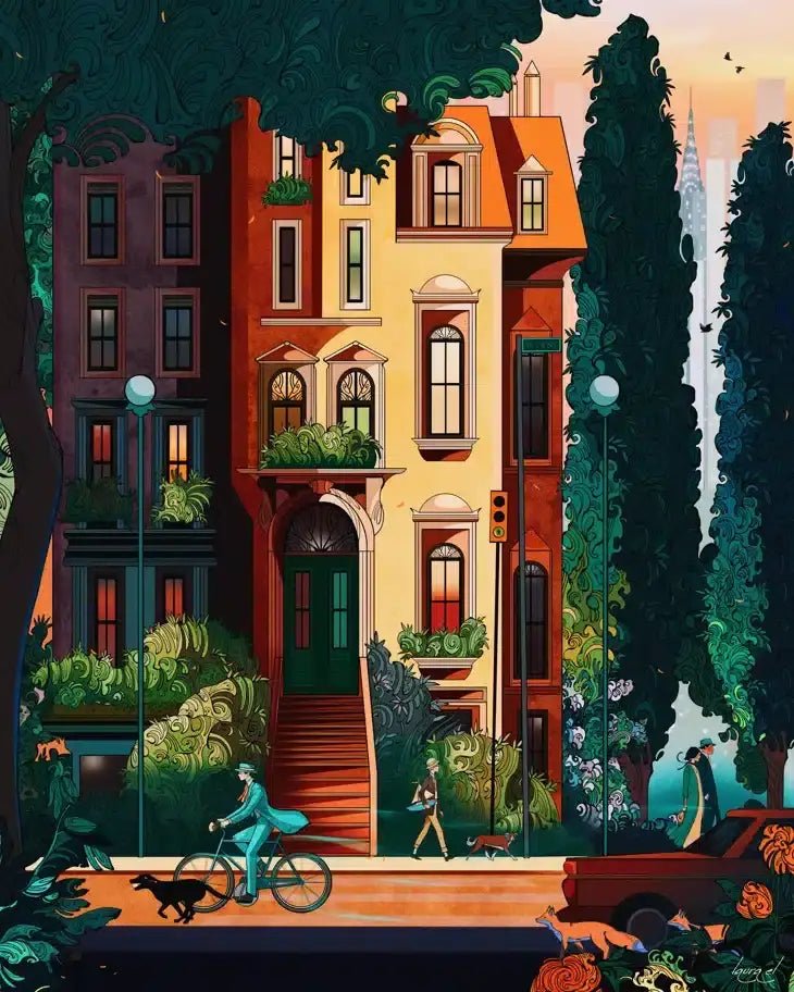 West 78th Street 500 Piece Jigsaw Puzzle | Trevell - Jigsaw Puzzles - The Puzzle Center