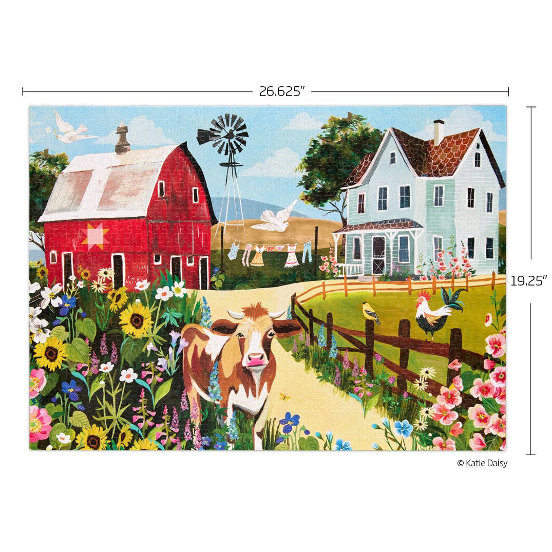 Wildflower Farm 1000 Piece Jigsaw Puzzle | WerkShoppe - Jigsaw Puzzles - The Puzzle Center