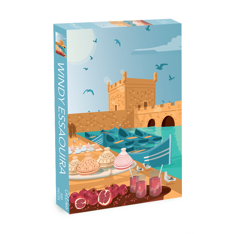 Windy Essaouira 500 Piece Jigsaw Puzzle | Olleo Puzzles - Jigsaw Puzzles - The Puzzle Center