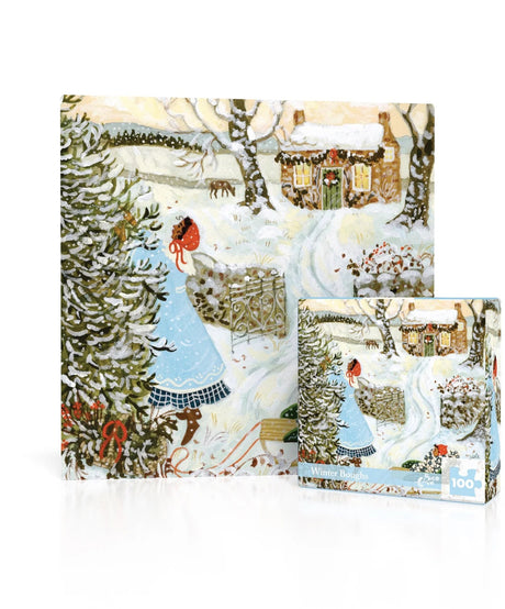 Winter Boughs 100 Piece Mini Jigsaw Puzzle | New York Puzzle Company - Mini Jigsaw Puzzles - The Puzzle Center