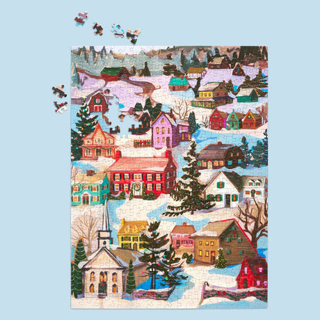 Winter Village 500 Piece Jigsaw Puzzle | WerkShoppe - Jigsaw Puzzles - The Puzzle Center