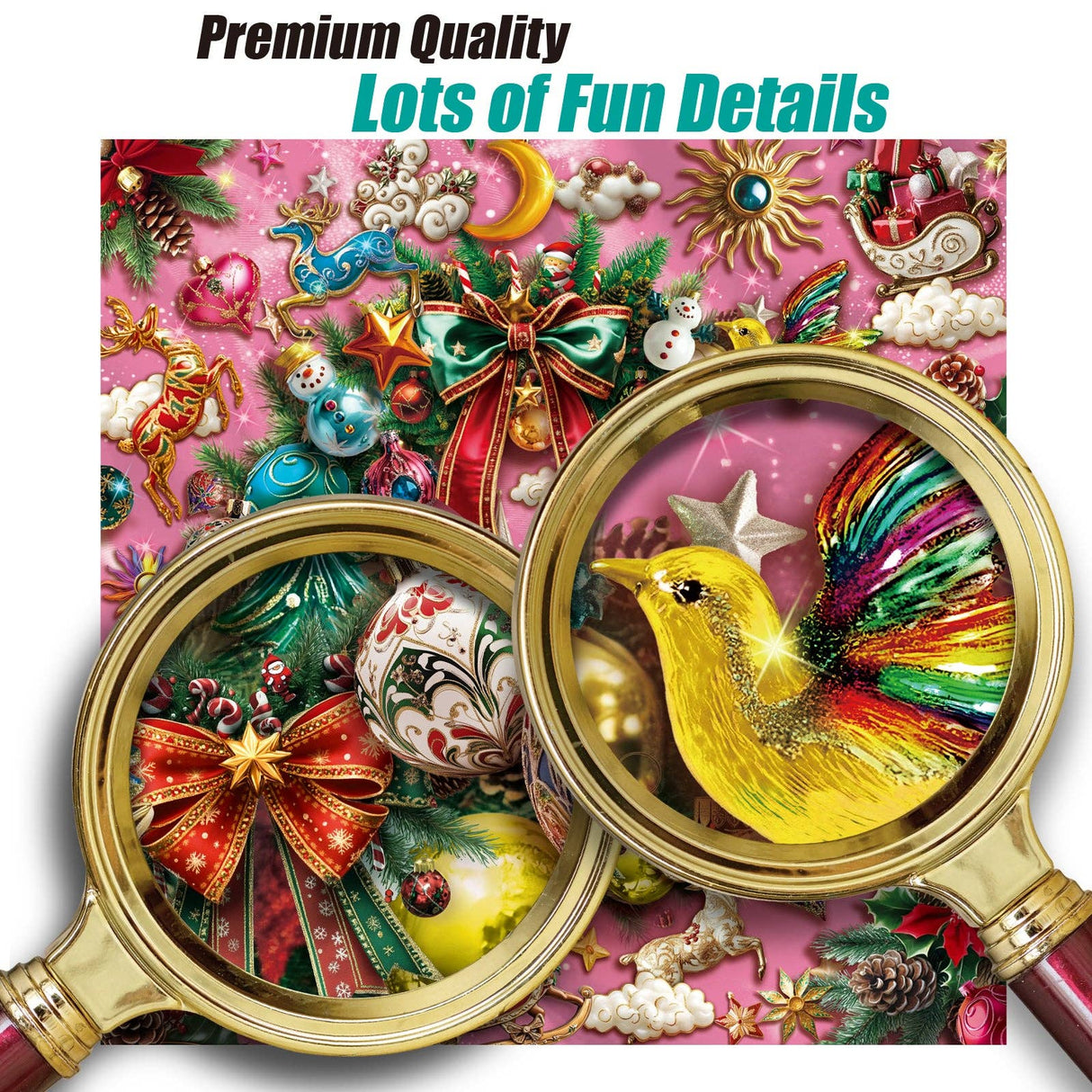 Wreath of Jingle 1000 Piece Jigsaw Puzzle | Antelope Puzzle - Jigsaw Puzzles - The Puzzle Center