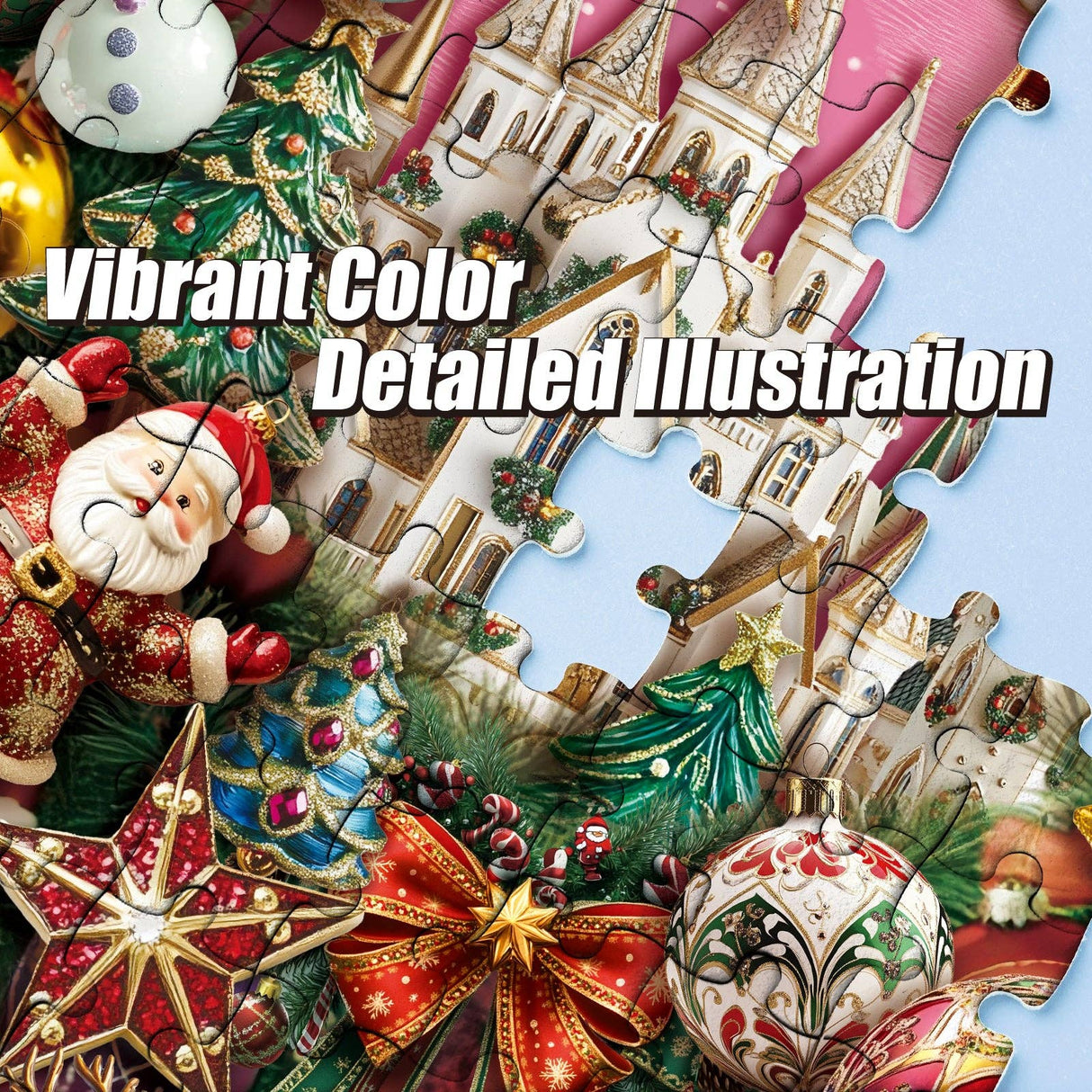 Wreath of Jingle 1000 Piece Jigsaw Puzzle | Antelope Puzzle - Jigsaw Puzzles - The Puzzle Center