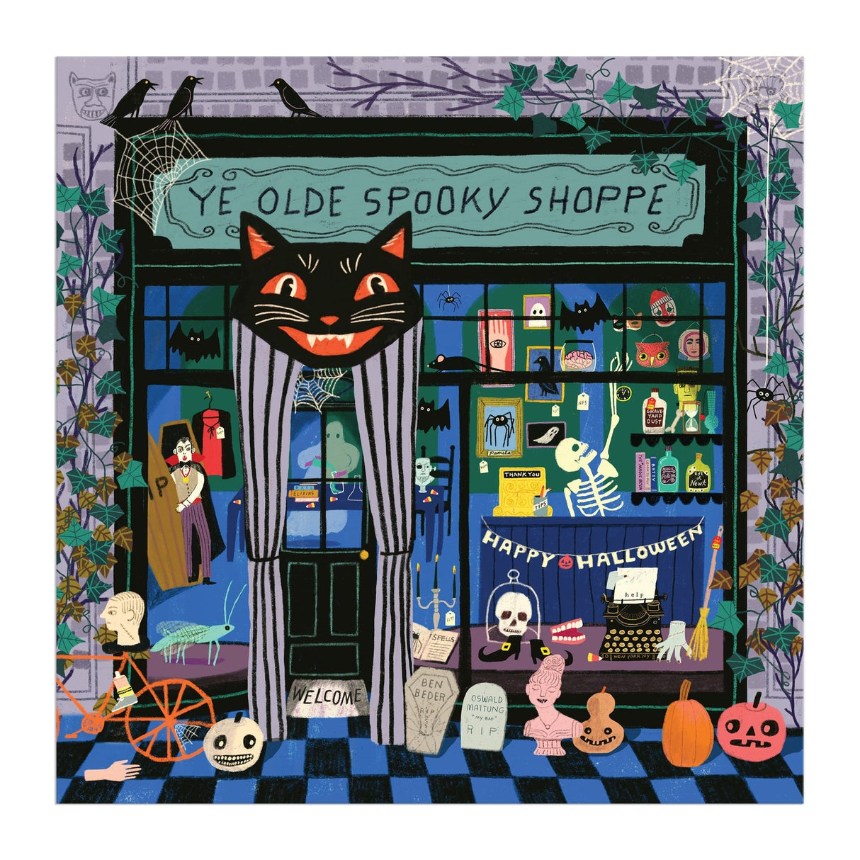 Ye Olde Spooky Shoppe 500 Piece Jigsaw Puzzle | Galison