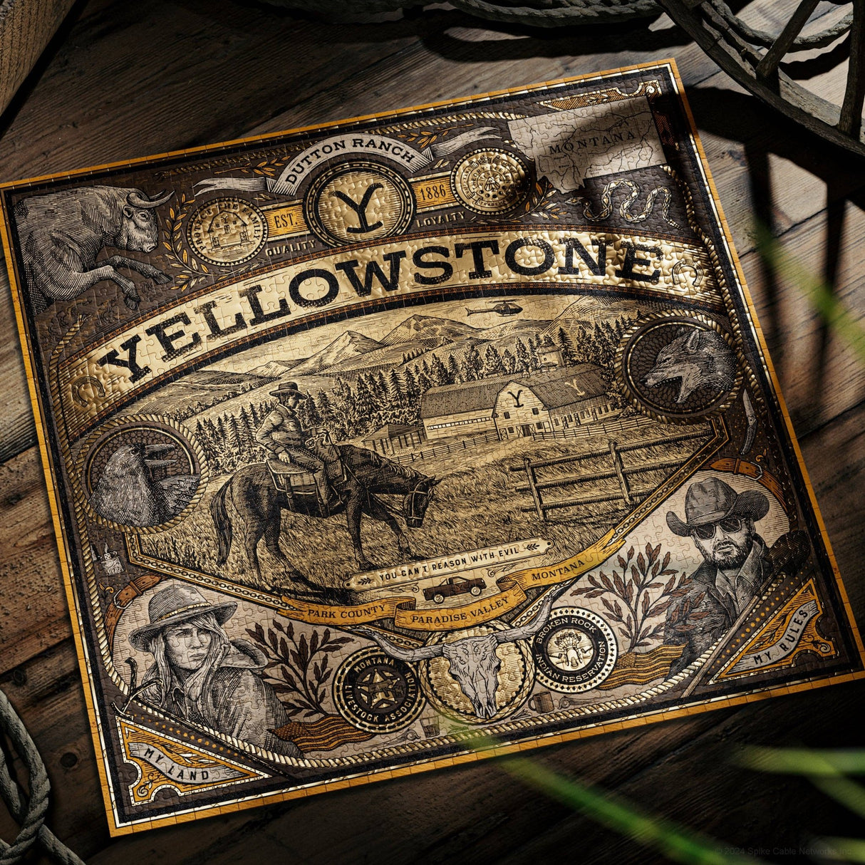 Yellowstone Dutton Ranch 1000 Piece Jigsaw Puzzle | Theory11 - Jigsaw Puzzles - The Puzzle Center