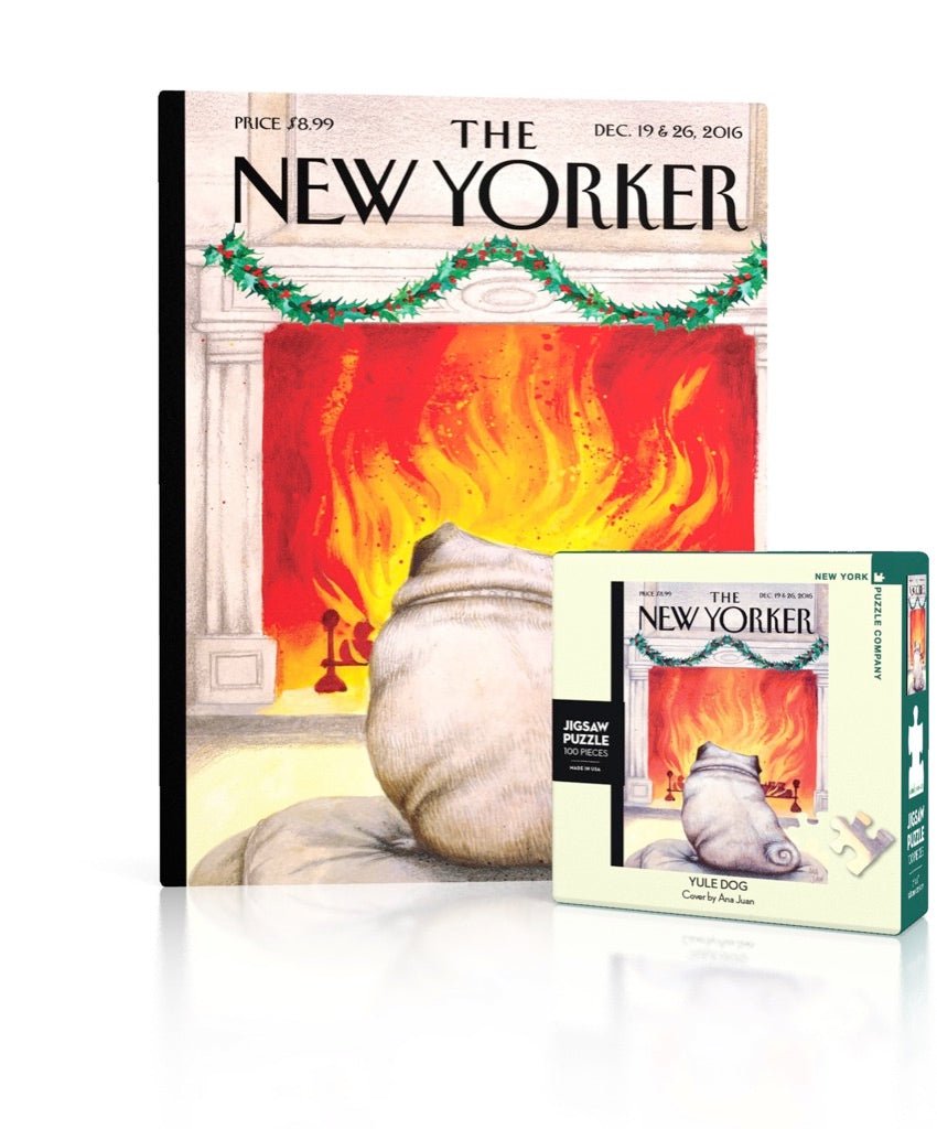 Yule Dog 100 Piece Mini Jigsaw Puzzle | New York Puzzle Company - Jigsaw Puzzles - The Puzzle Center