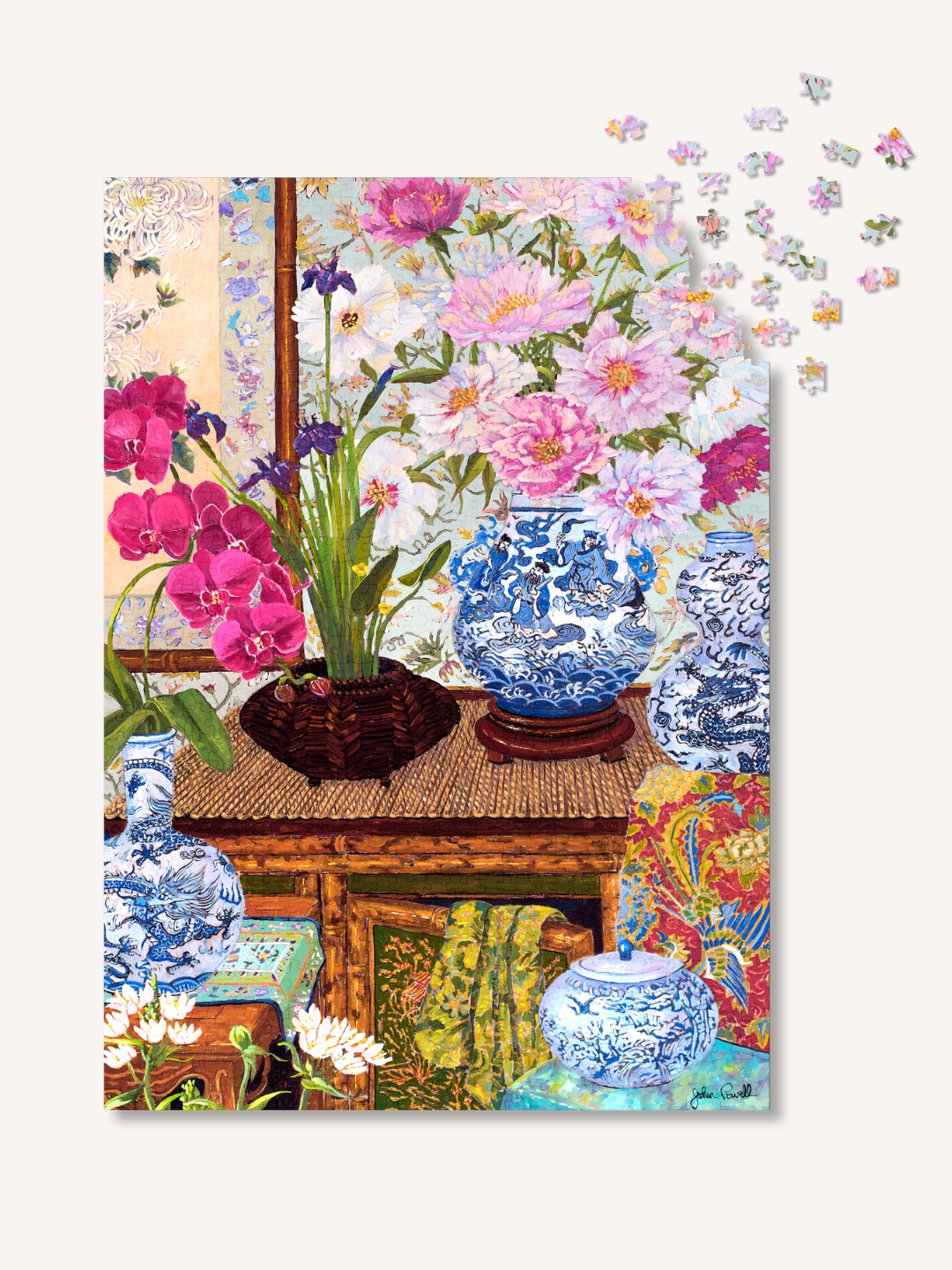 Blue and White Dragons 1000 Piece Jigsaw Puzzle | The Puzzle Theory