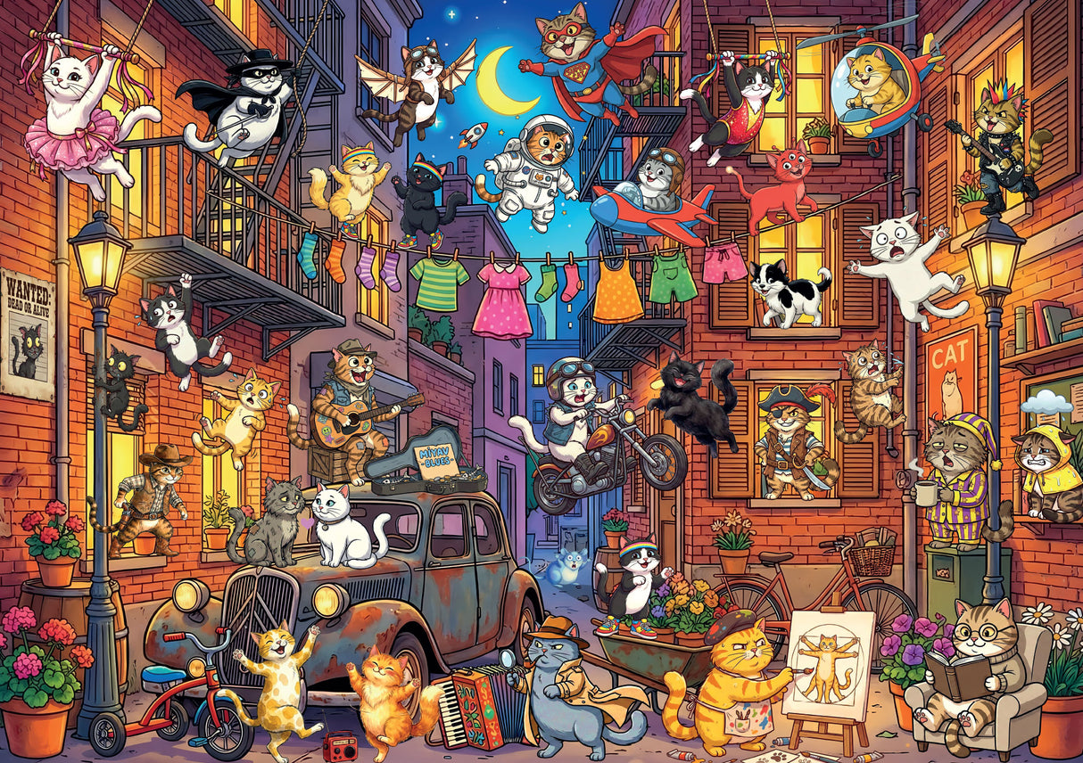 Pre-Order - The Cats Street 1000 Piece Jigsaw Puzzle | Magnolia