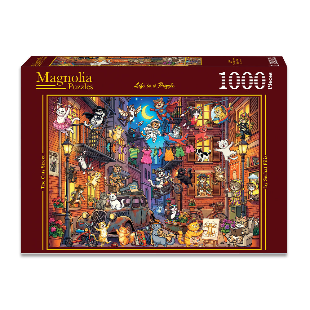 Pre-Order - The Cats Street 1000 Piece Jigsaw Puzzle | Magnolia
