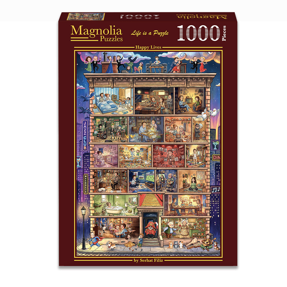 Pre-Order - Happy Lives 1000 Piece Jigsaw Puzzle | Magnolia