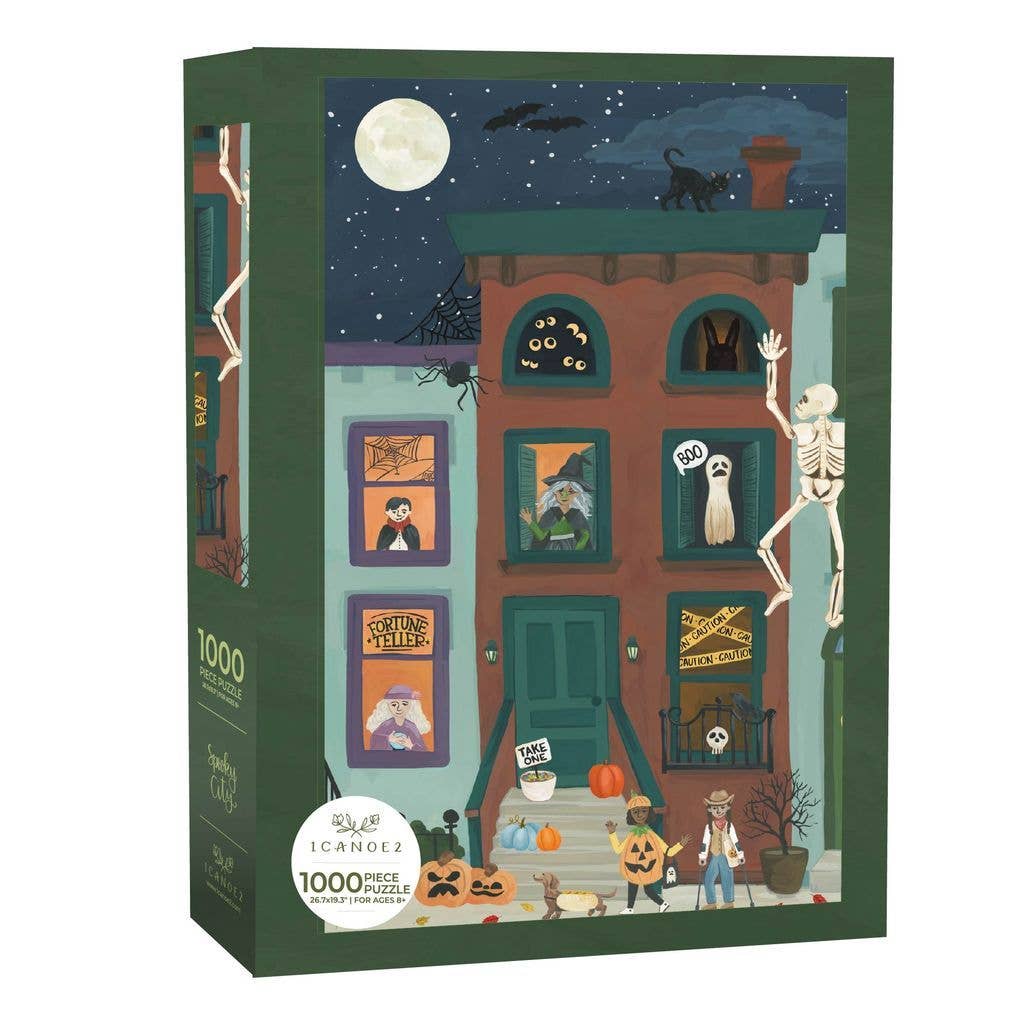 Spooky City 1000 Piece Halloween Jigsaw Puzzle | 1Canoe2