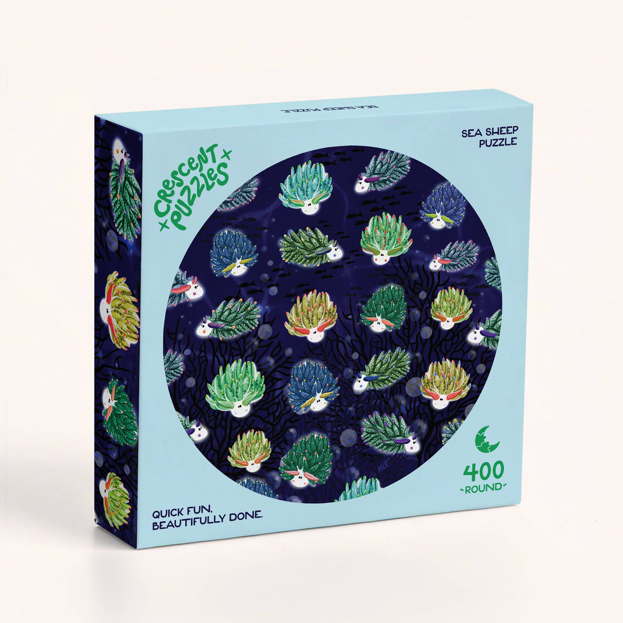 Sea Sheep 400 Piece Round Jigsaw Puzzle | Crescent Puzzles