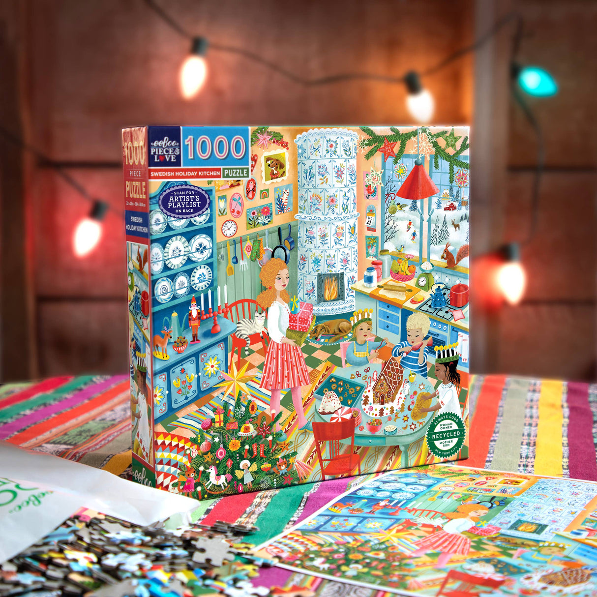 Swedish Holiday Kitchen 1000 Piece Jigsaw Puzzle | eeBoo