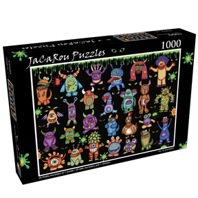 25 Little Monsters 1000 Piece Jigsaw Puzzle | JaCaRou Puzzles - Jigsaw Puzzles - The Puzzle Center