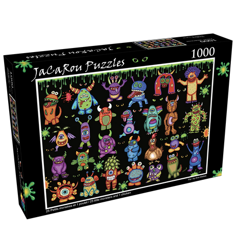 25 Little Monsters 1000 Piece Jigsaw Puzzle | JaCaRou Puzzles - Jigsaw Puzzles - The Puzzle Center