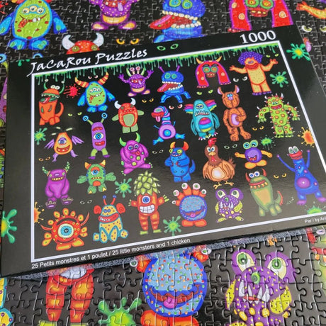 25 Little Monsters 1000 Piece Jigsaw Puzzle | JaCaRou Puzzles - Jigsaw Puzzles - The Puzzle Center