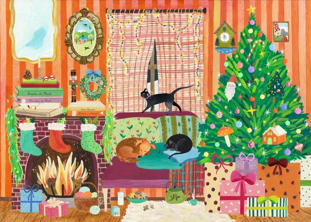 Christmas by the Fireside 500 Piece Jigsaw Puzzle | Trevell