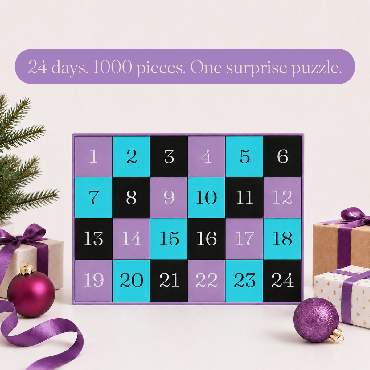 Midnight Glow Advent Calendar 1000 Piece Jigsaw Puzzle | Cloudberries