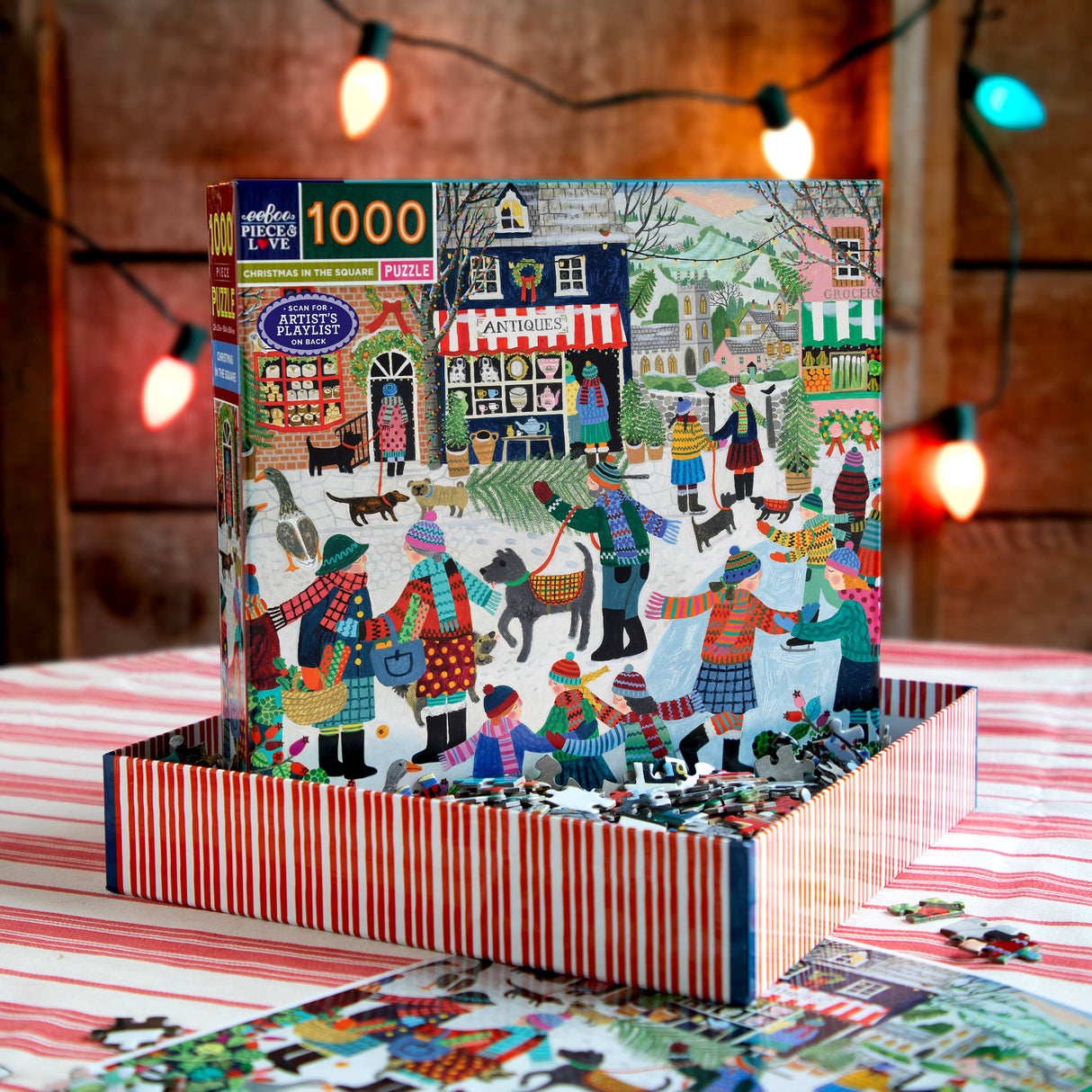 Christmas in the Square 1000 Piece Jigsaw Puzzle | eeBoo
