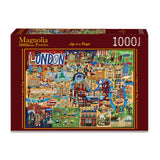 Pre-Order - London Map 1000 Piece Jigsaw Puzzle | Magnolia