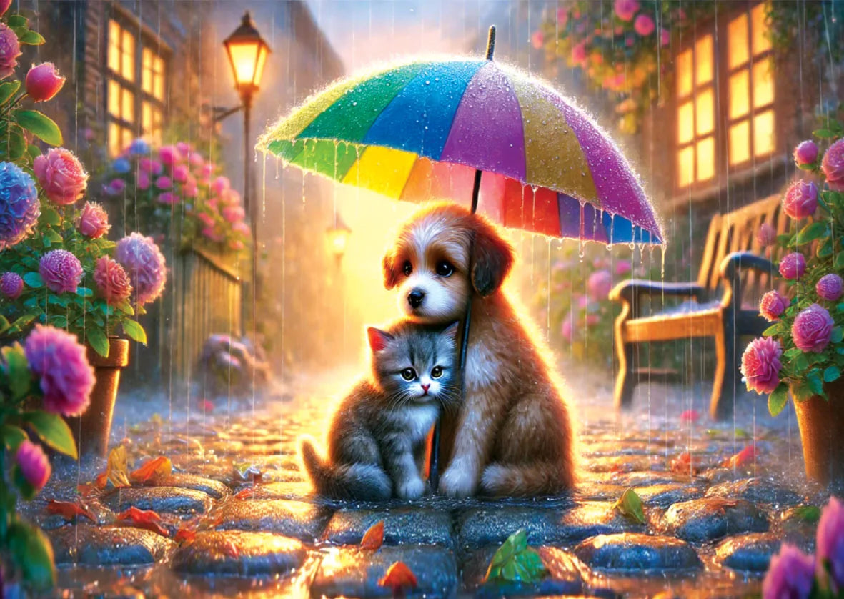 Under Umbrella 1000 Piece Jigsaw Puzzle | Yazz