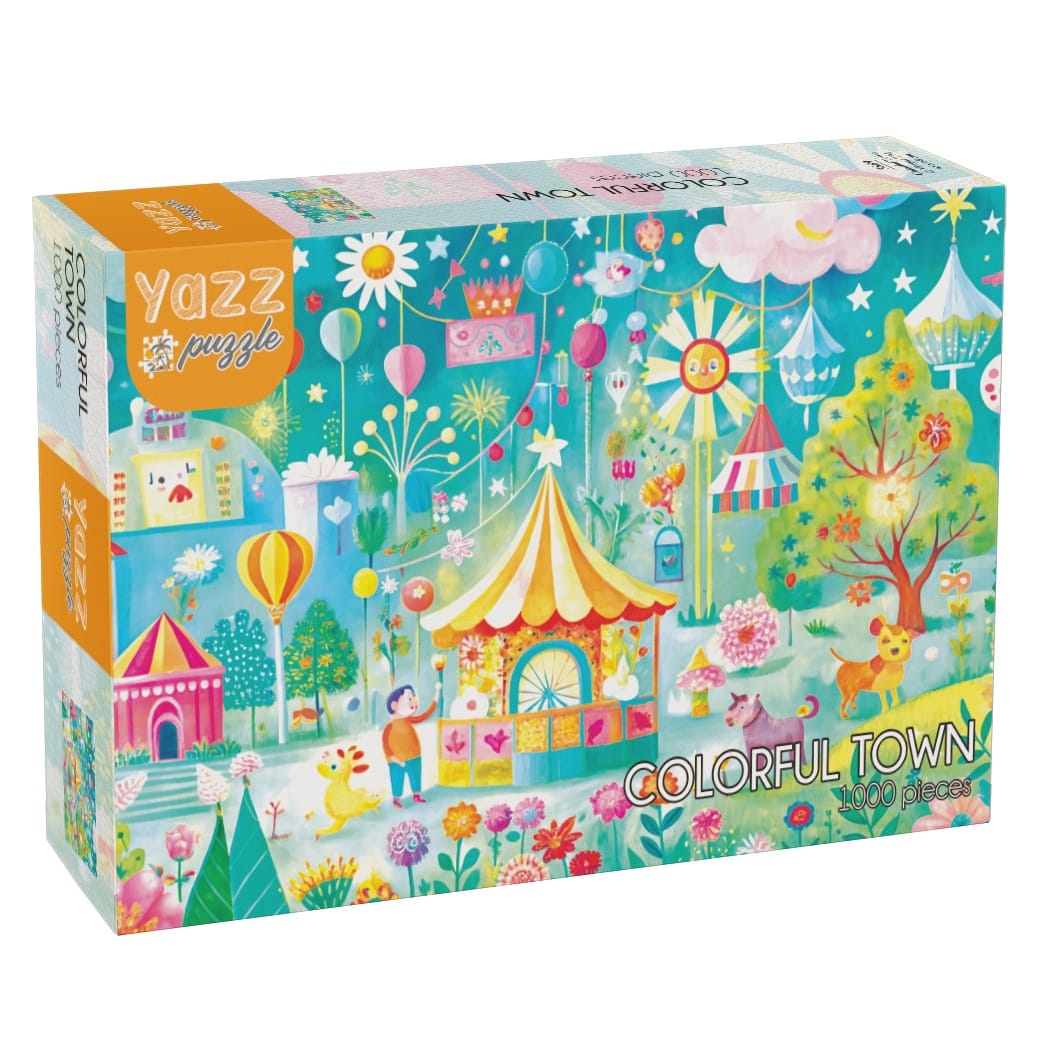 Colorful Town 1000 Piece Jigsaw Puzzle | Yazz