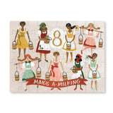 12 Days of Christmas Mini Jigsaw Puzzle Set, 50 Pieces Each | 1Canoe2