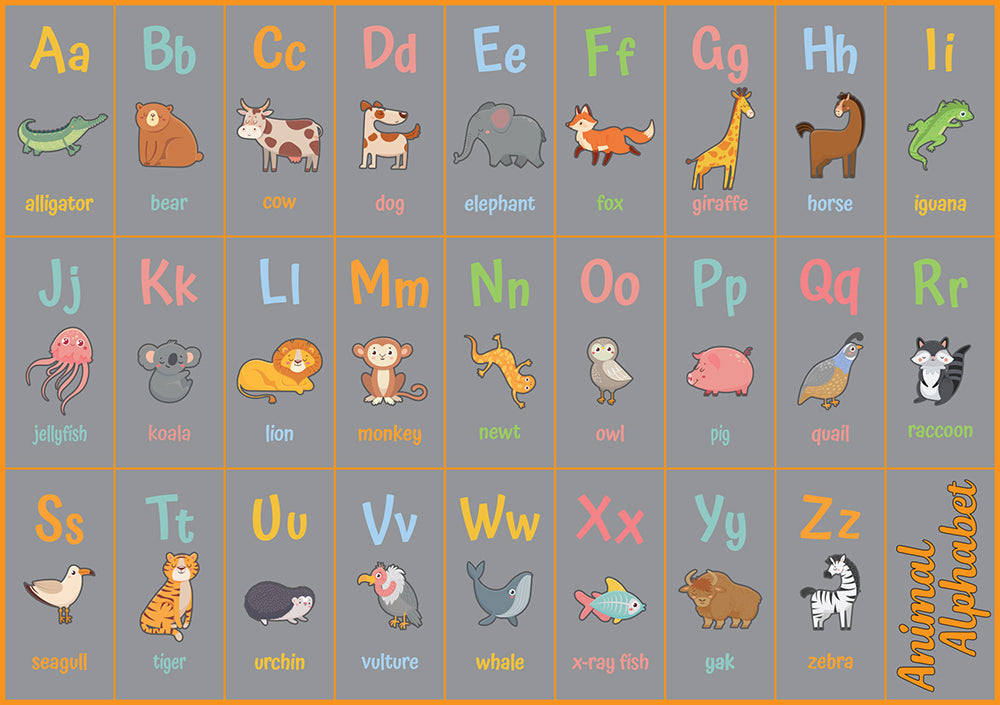 Pre-Order - Animal Alphabet 1000 Piece Jigsaw Puzzle | Yazz