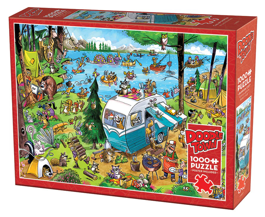 DoodleTown: Call of the Wild 1000 Piece Puzzle by Cobble Hill Puzzles