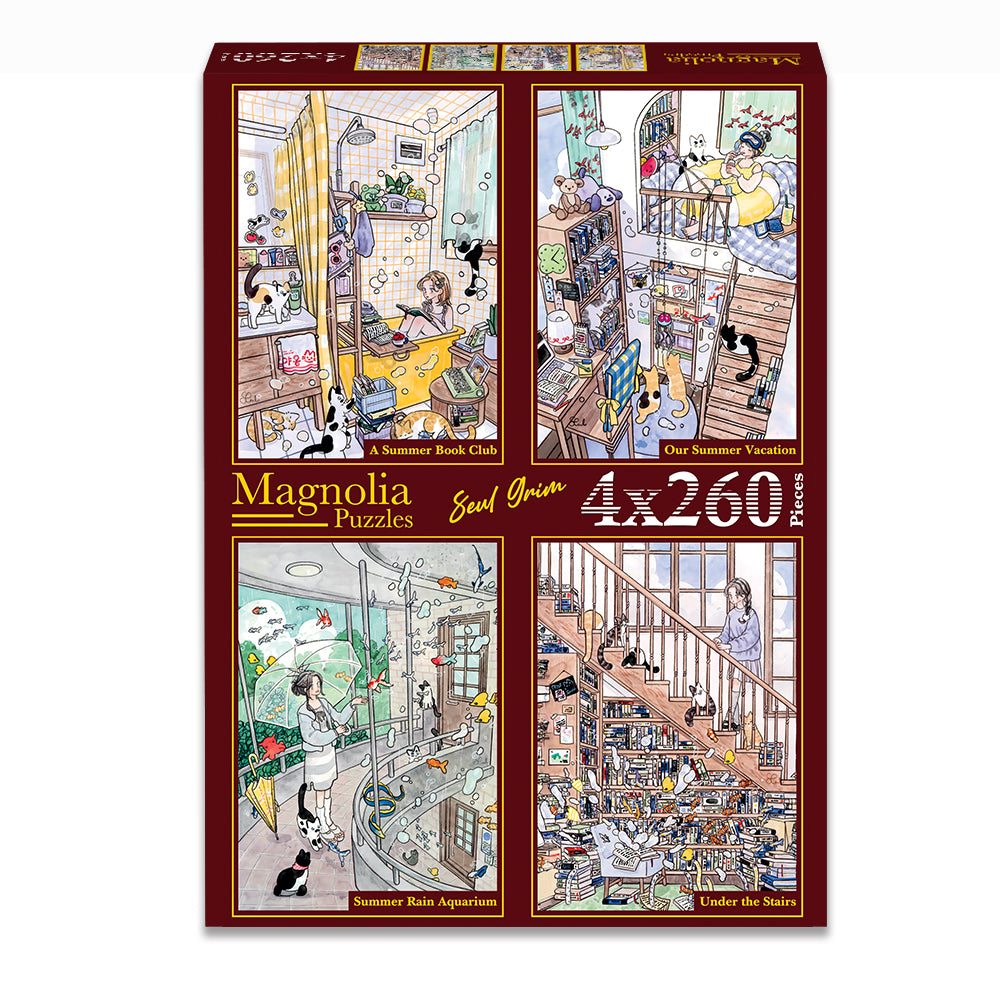 Pre-Order - Seul Grim (#3) 4 x 260 Pieces Jigsaw Puzzles | Magnolia