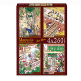 Pre-Order - Seul Grim (#2) 4 x 260 Pieces Jigsaw Puzzles | Magnolia