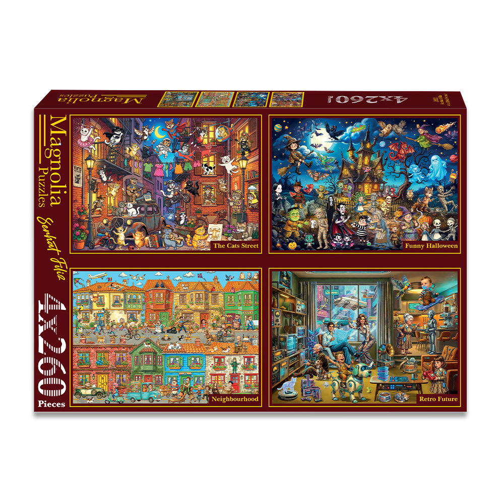 Pre-Order - Serhat Filiz (#3) 4 x 260 Pieces Jigsaw Puzzles | Magnolia
