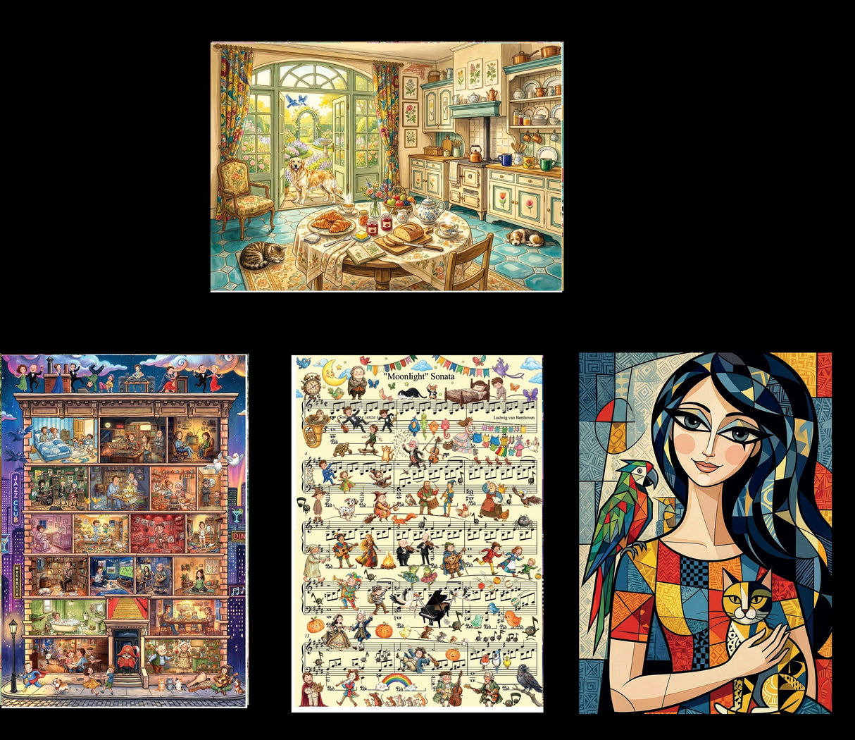 Pre-Order - Serhat Filiz (#2) 4 x 260 Pieces Jigsaw Puzzles | Magnolia