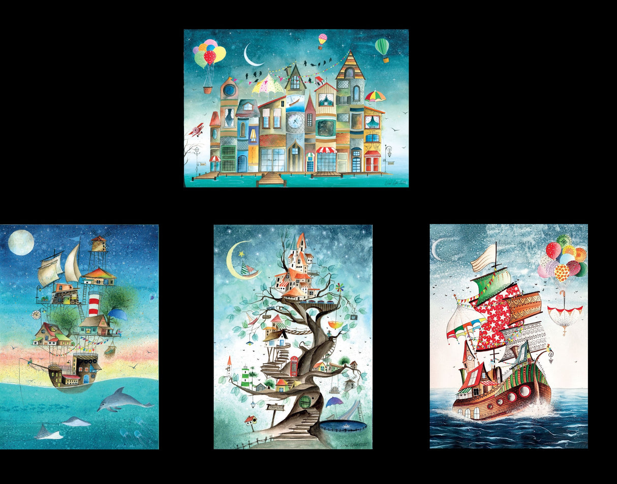 Pre-Order - Nihal Tecimen 4 x 260 Pieces Jigsaw Puzzles | Magnolia