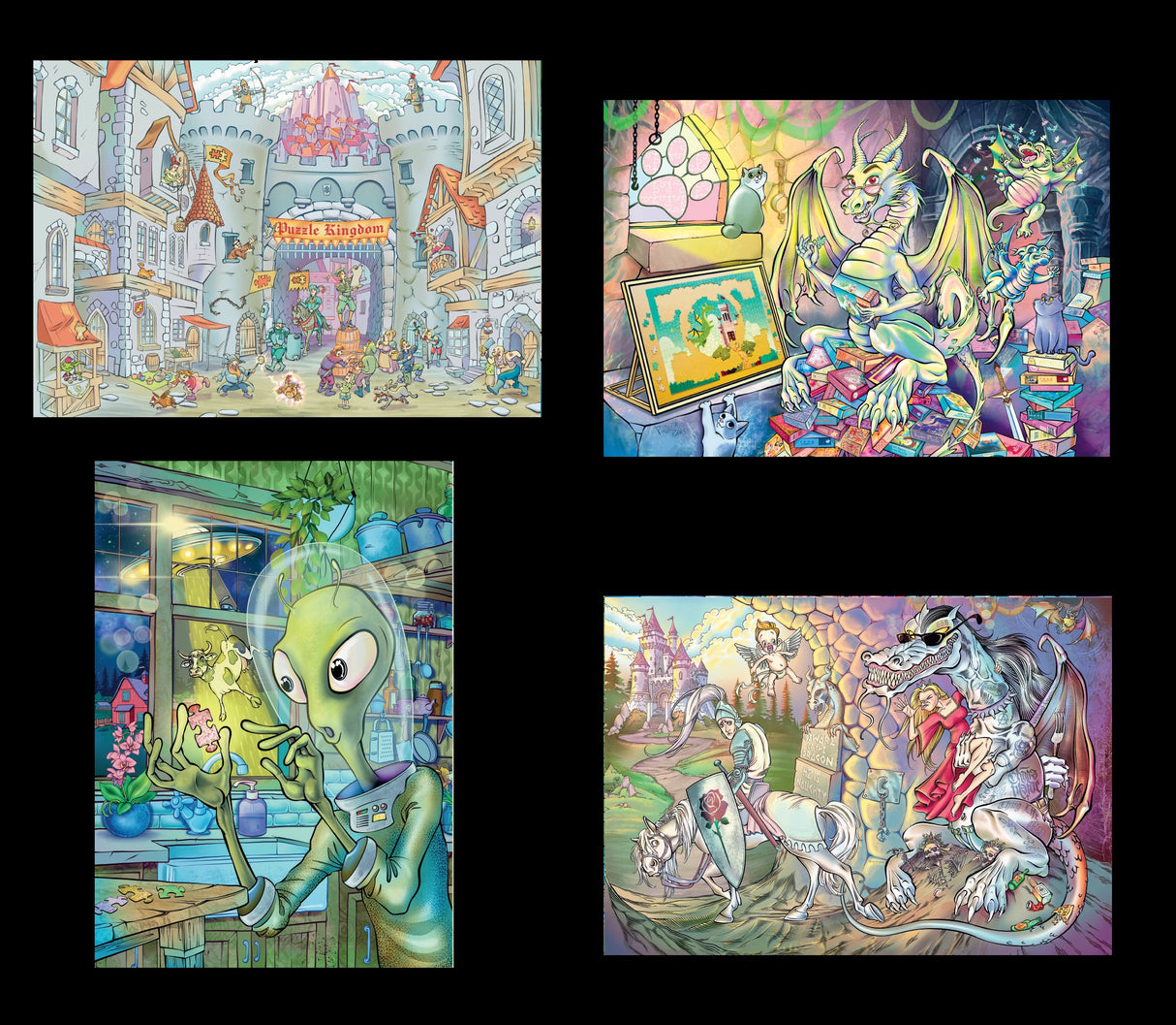 Pre-Order - Ozgur Gucuyener 4 x 260 Pieces Jigsaw Puzzles | Magnolia