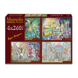 Pre-Order - Ozgur Gucuyener 4 x 260 Pieces Jigsaw Puzzles | Magnolia