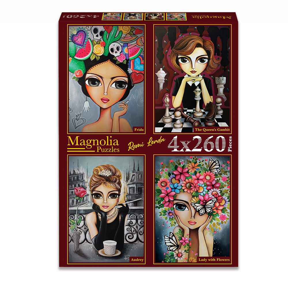 Pre-Order - Romi Lerda (#5) 4 x 260 Pieces Jigsaw Puzzles | Magnolia