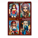 Pre-Order - Romi Lerda (#4) 4 x 260 Pieces Jigsaw Puzzles | Magnolia
