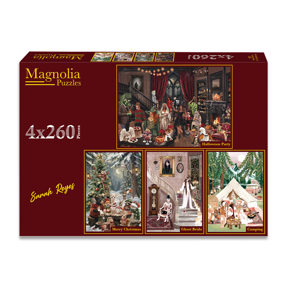 Pre-Order - Sarah Reyes #2 4 x 260 Pieces Jigsaw Puzzles | Magnolia
