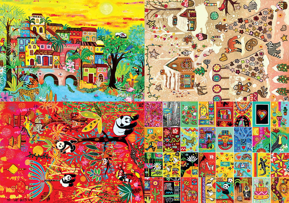 Pre-Order - Magali Modoux 4 x 260 Pieces Jigsaw Puzzles | Magnolia